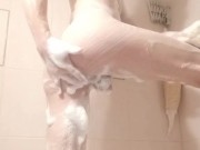 LanaTuls - Playing With My ManCunt and Clit in the Shower