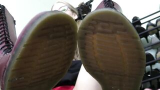 Boots made for CRUSHING new Leather Boots Female Domination Penis Tease Toes Bondage