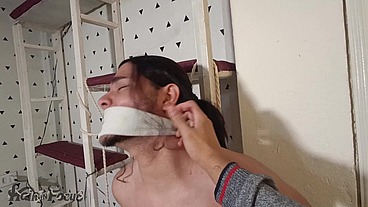 I was tied up by my boyfriend who wanted to see me in my underwear and with my hair down