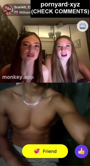 Amateur teen reacts to homemade footage with her athletic boyfriend