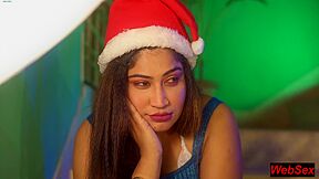 Indian Desi Hot Wife Xmas Sex With Santa Claus! Hot Xmas Sex