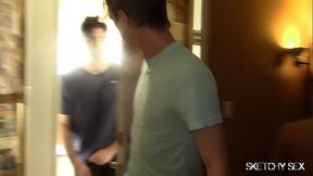 Housemates still whoring with tops coming through the door