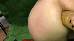 depois de destruir minhas pregas com uma tora de 40cm decidi acabar o estrago enfiando uma lata de cerveja gigante. voce nao vai acreditar no que aconteceu com minhas pregas.