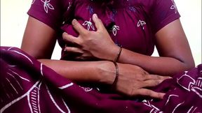 Ammu is really in the mood and is vigorously squeezing her breasts 128