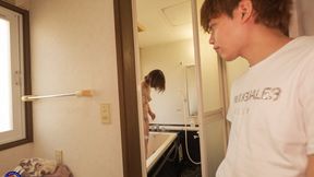 ”Horny Japanese STEPMOM gets a creampie after fucking her stepson”