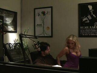 Large Boobed Golden-haired Brooke Belle Gets All Her Holes And Her Bazookas Banged