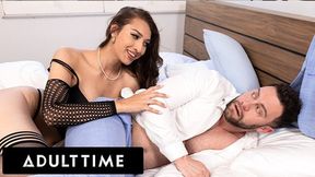 Morning sex with a guilty stud, a stripper's filthy fling, natural and nasty!