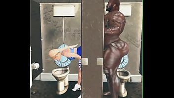 very lucky cheerleader gets to suck off james harrison in stadium restroom gloryhole