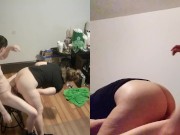 Heather Kane rides Cock All over the Room!