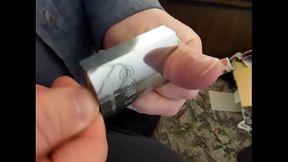 Dean Desperately Trying To Get His Locked Thumb Out Of This Faulty Chinese Stainless Steel Padlock
