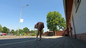 Dolce Gatta first time public flashing part 1