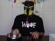 Puppy get a bone cake for their Birthday