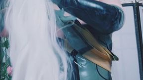 Black Heart Neptunia Latex Tease