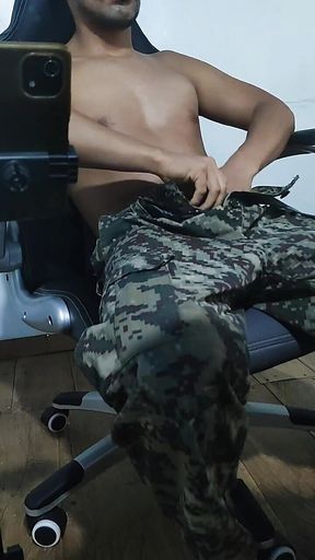 Massive Cumshot From an Alpha Military Man