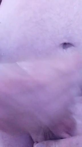 Captivating moment from "Watch me jerk off my shaved cock close up cum on camera"