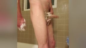 Shower time. Washing my dick for my gf 3