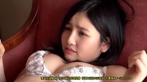 Stunning Japanese babe gets big cock in her beautiful big rack