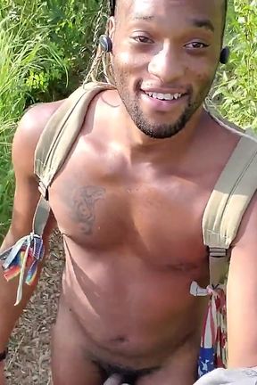 Kenniejai Walks Around Naked Outside and Gets Caught