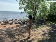 PUBLIC SPY WHEN I NAKED AND HORNY ON THE BEACH