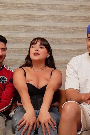 Incredible! My First Porn Casting with Two Cocks Very Full of Milk