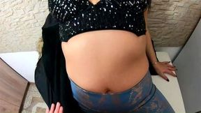 Preview Cheating wife get a Lot Of Cum On A black down jacket and leather leggings 216 p1