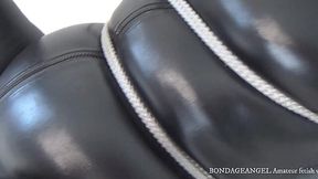 Kinky Catwoman Dominates with Leather Hood and Magic Wand in Amateur Bondage Video