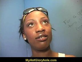 Gloryhole Initiating Ebony Babe 21