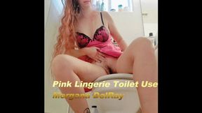 Pink Lingerie Toilet Use HD WMV