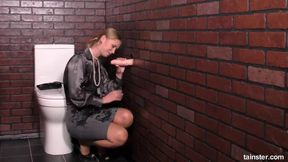 goo spraying gloryhole gratifies her g spot