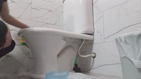 humiliation - toilet cleaning