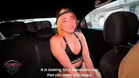 Hot influencer Celeste Alba finds herself in a car with a stranger and