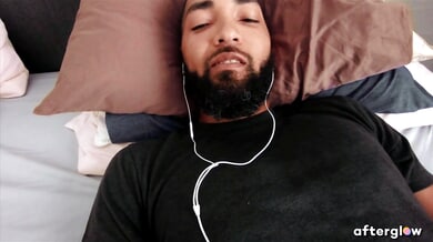 Long-distance couple shares passionate fingering and masturbation over a live video call