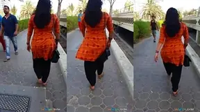 Pakistani Beauty Shows Her Perfect Ass While Strolling Through The Park