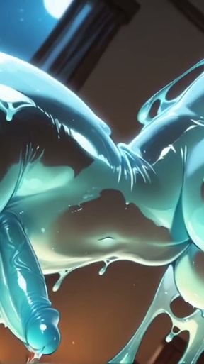 Futanari Slime Girl Sneaks In at Night and Fucks a Random Guy (AI Generated)   Clip 1