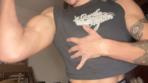 Tight T Shirt Flex Makes Us Cum