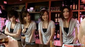 Skinny Asian Teens in a Dirty Swinger Party at the Chinese Club