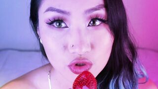 Alicia Hebi -- Eat Strawberries for Breakfast ASMR (Not Porn)