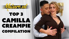 MatureNL - Camilla Creampie Top 3 Compilation