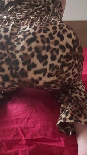 Cougar Pj Stinky Farts in Red Bed