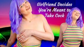 Girlfriend Decides You’re Meant to Take Cock - Since you can't fuck her well she wants to watch YOU get FUCKED! - Mistress Mystique Hoops - WMV