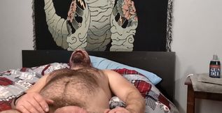 Bear Hole Stretch and Jack off