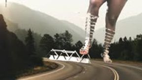 giantess - Giantess Stomps through Teenie City, crush, stomping, female domination  4k smaller