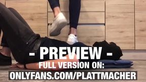 Alpha Male Dominates Slave with Intense Trampling Fetish Scene
