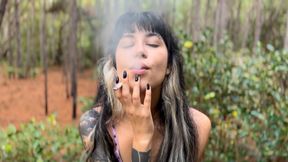 Smoking in the forest