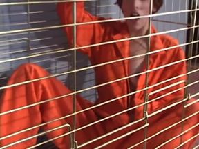 Slut girl needs to suck a big cock in the cage