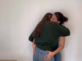 I fulfill my fetish of having lesbo sex with jeans.