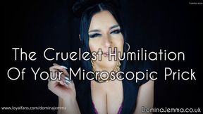 The Cruelest Humiliation of Your Microscopic Prick