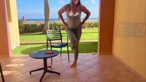 Locked on the Balcony - Desperate Piss in My Jeans