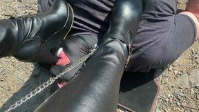 dirt and trampling under my boots
