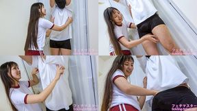 Rin Miyazaki - HARDCORE TICKLING a masochistic MALE by a younger horny student after gym class (FM TICKLING) (Rin’s TICKLING part4) TIC-247-4